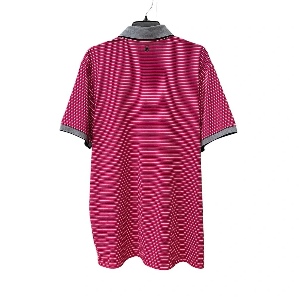 Greyson Men's Polo Shirt‎ Size XL Pink Striped Golf Preppy Performance #D3-6